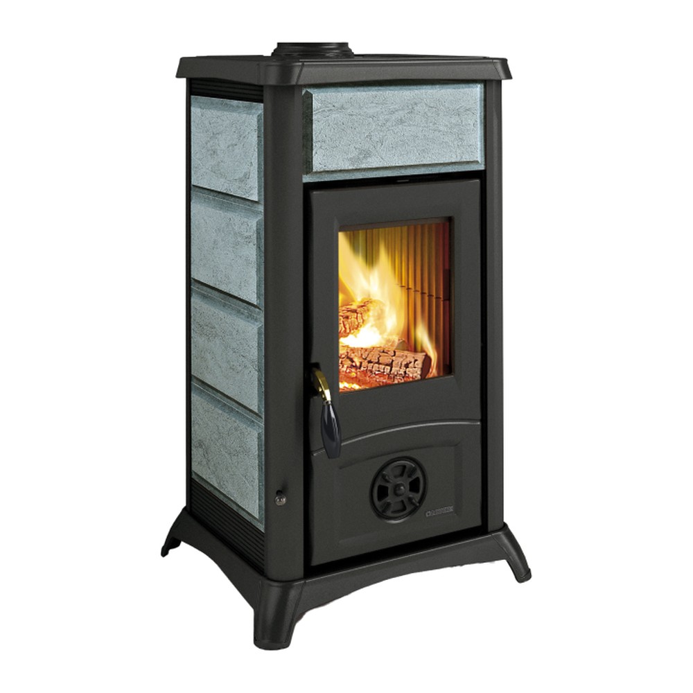 LA NORDICA GEMMA LEAN PETRA ESTUFA DE LEÑA 6,5 KW Ø120 DIM AL900 AN460 PR495 MM