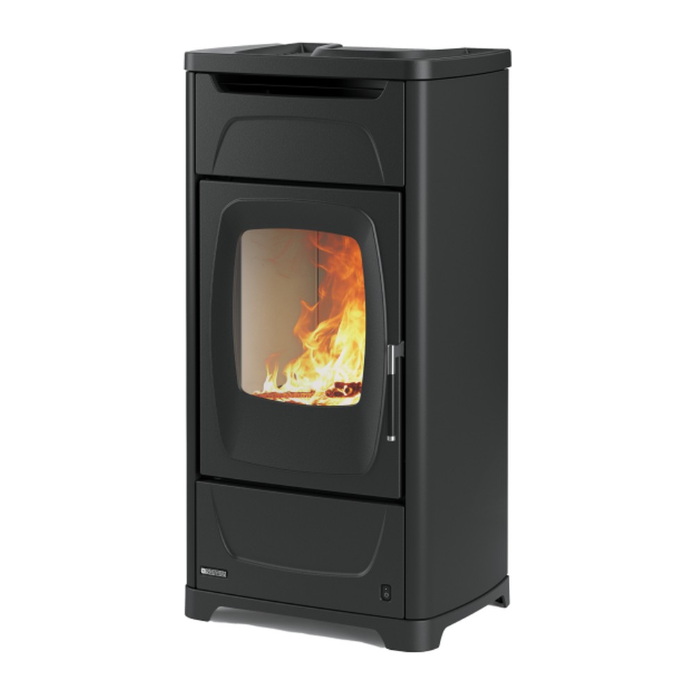 LA NORDICA LARISSA.16 ESTUFA DE LEÑA 9,3 KW Ø130 DIM AL1225 AN628 PR483 MM