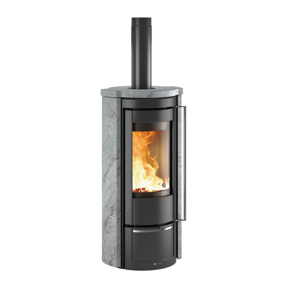 LA NORDICA LIU'.16 PETRA ESTUFA DE LEÑA 7,5 KW Ø130 DIM AL1562 AN528 PR508 MM
