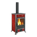 LA NORDICA ROSSELLA R1.16 CERAMICA ESTUFA DE LEÑA 9 KW Ø130 DIM AL1370 AN578 PR586 MM