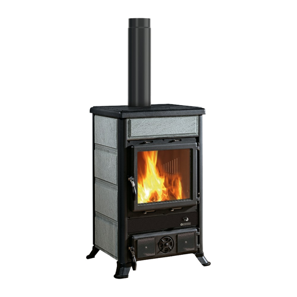LA NORDICA ROSSELLA R1.16 PETRA ESTUFA DE LEÑA 9 KW Ø130 DIM AL1370 AN578 PR586 MM