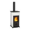 LA NORDICA TEA.16 ESTUFA DE LEÑA 7 KW Ø120 DIM AL1346 AN414 PR473 MM