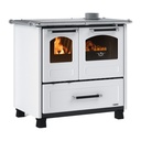 LA NORDICA FAMILY.16 4,5 COCINA DE LEÑA CON HORNO 7,5 KW Ø130 DIM AL895 AN964 PR642 MM