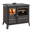 LA NORDICA GARDENIA XXL STEEL COCINA DE LEÑA CON HORNO 10,5 KW Ø150 DIM AL906 AN1050 PR669 MM