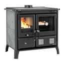 LA NORDICA GARDENIA.16 PETRA COCINA DE LEÑA CON HORNO 9,5 KW Ø150 DIM AL906 AN950 PR669 MM