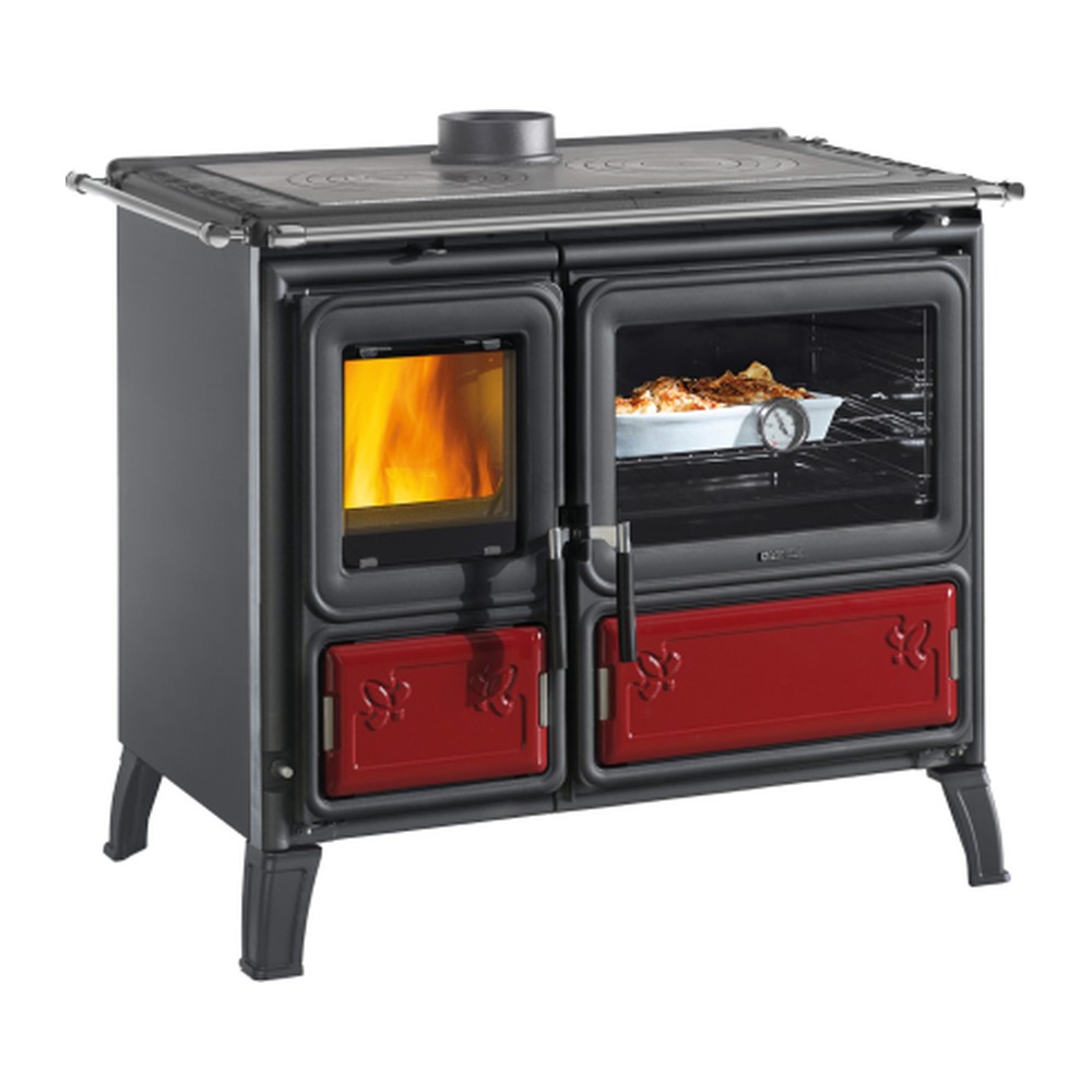LA NORDICA MILLY.16 COCINA DE LEÑA CON HORNO 8,7 KW Ø150 DIM AL910 AN1050 PR670 MM