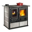LA NORDICA ROSA SX REVERSE.16 PETRA COCINA DE LEÑA CON HORNO 8,2 KW Ø150 DIM AL897 AN1030 PR650 MM