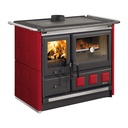 LA NORDICA ROSA XXL.16 MAIOLICA COCINA DE LEÑA CON HORNO 10,5 KW Ø150 DIM AL903 AN1074 PR669 MM