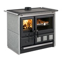 LA NORDICA ROSA XXL.16 PETRA COCINA DE LEÑA CON HORNO 10,5 KW Ø150 DIM AL903 AN1074 PR669 MM