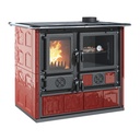 LA NORDICA ROSA.16 MAIOLICA COCINA DE LEÑA CON HORNO 8,8 KW Ø150 DIM AL895 AN1030 PR650 MM