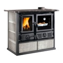 LA NORDICA ROSA.16 PETRA COCINA DE LEÑA CON HORNO 8,8 KW Ø150 DIM AL895 AN1030 PR650 MM