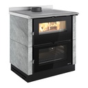 LA NORDICA VERONA XXL.16 PETRA COCINA DE LEÑA CON HORNO 7,1 KW Ø150 DIM AL910 AN800 PR600 MM
