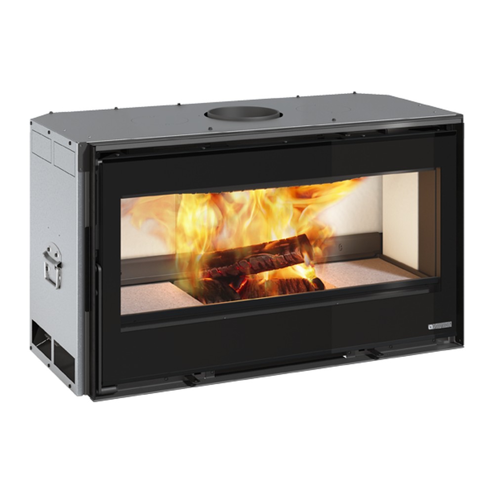 LA NORDICA INSERTO 100 LEAN INSERTABLE DE LEÑA VENTILADO 10,5 KW Ø180 DIM AL559 AN994 PR505 MM