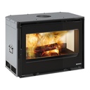 LA NORDICA INSERTO 80 LEAN INSERTABLE DE LEÑA VENTILADO 9,5 KW Ø150 DIM AL559 AN794 PR505 MM