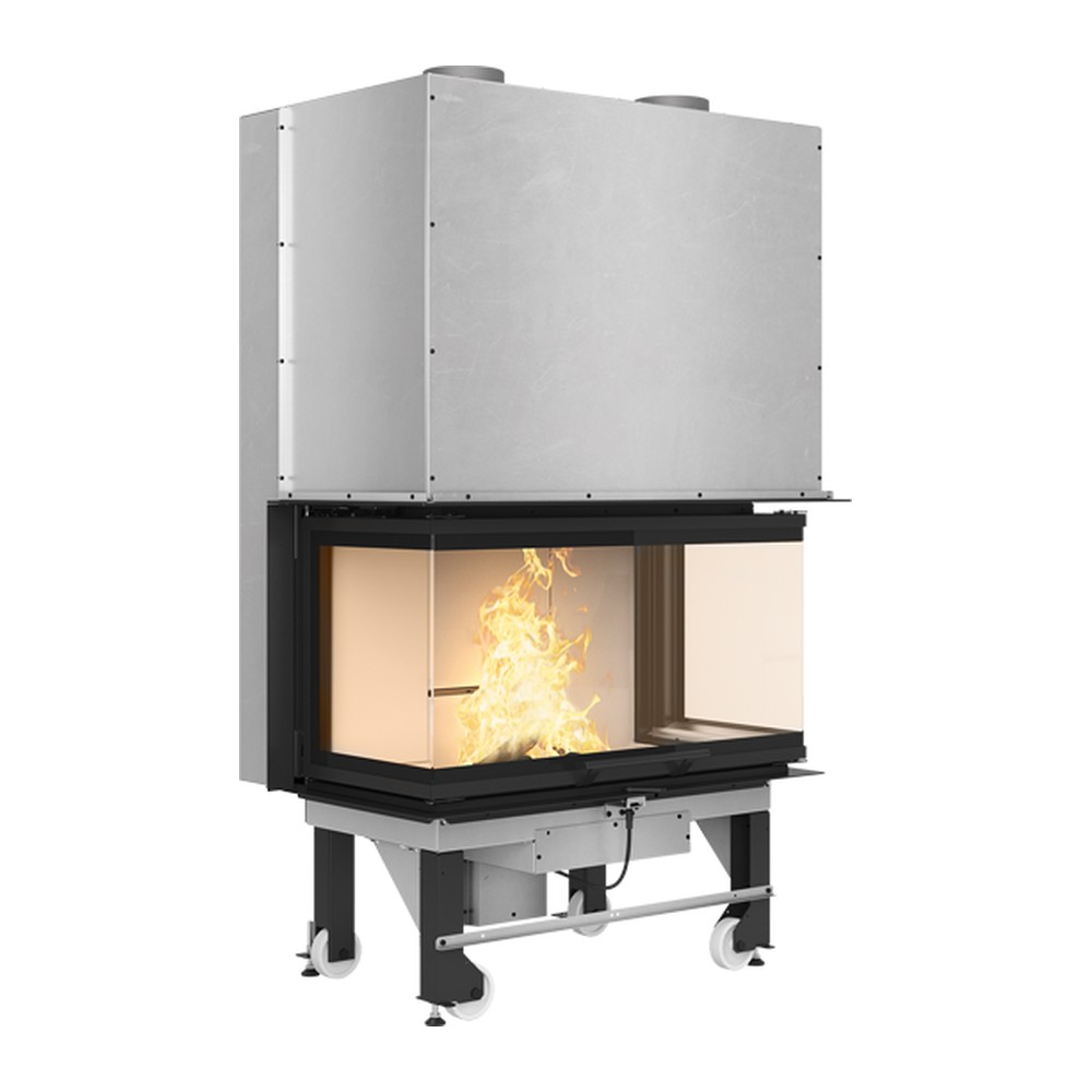 LA NORDICA MONOBLOCCO 3LC.165 HOGAR DE LEÑA 3 CARAS GUILLOTINA 12 KW Ø200 DIM AL1678 AN1034 PR655 MM