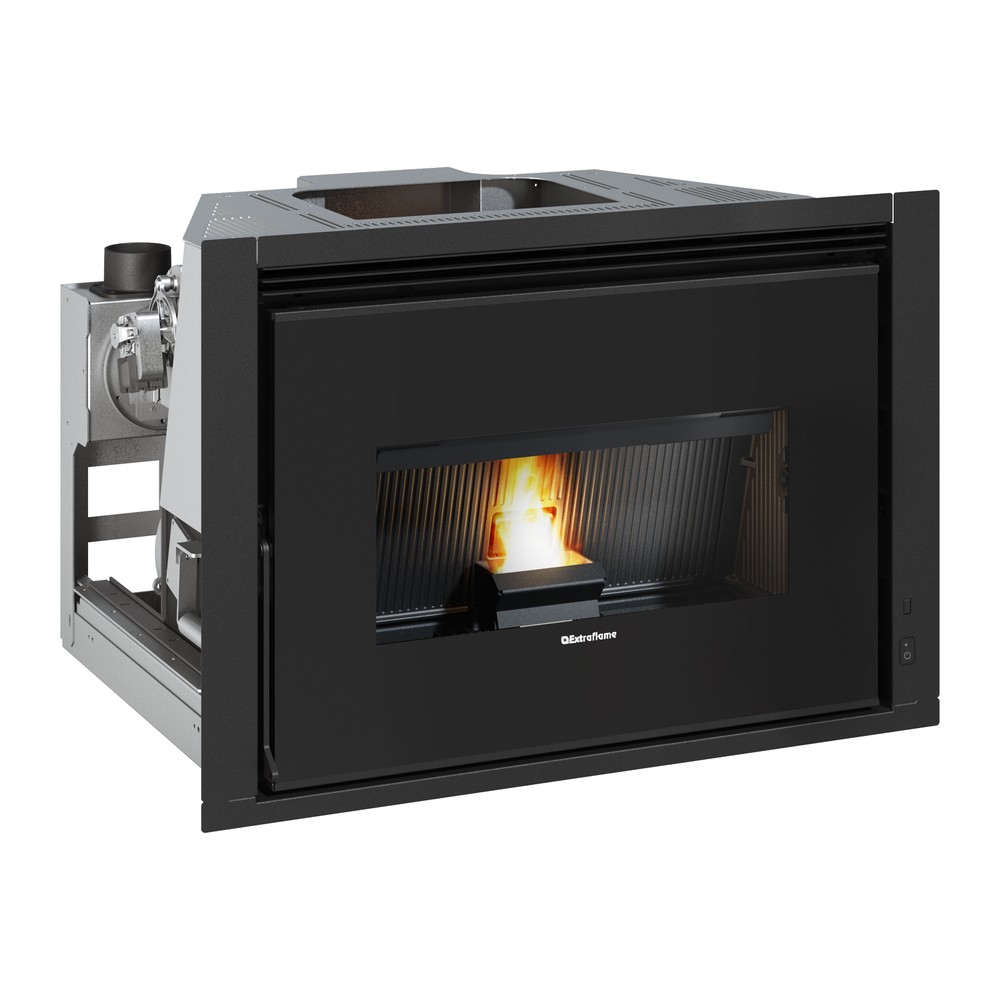 [001290750] EXTRAFLAME COMFORT P85 PLUS INSERTABLE PELLET CANALIZABLE 12 KW Ø80 DIM AL602 AN880 PR615 MM