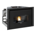 EXTRAFLAME COMFORT P85 PLUS INSERTABLE PELLET CANALIZABLE 12 KW Ø80 DIM AL602 AN880 PR615 MM