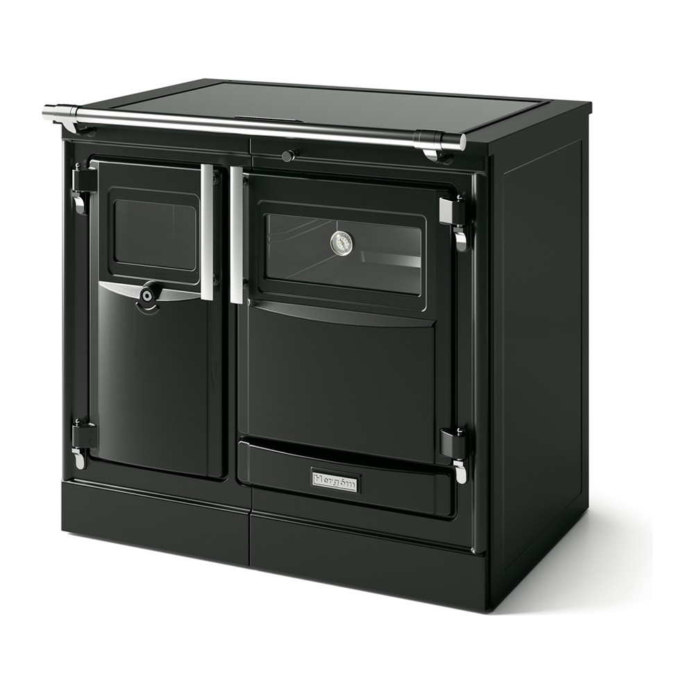 HERGOM PAS 7/90 CC COCINA DE LEÑA CALEFACTORA CON HORNO 23 KW (16 KW AGUA) Ø150 DIM AL850 AN920 PR604 MM
