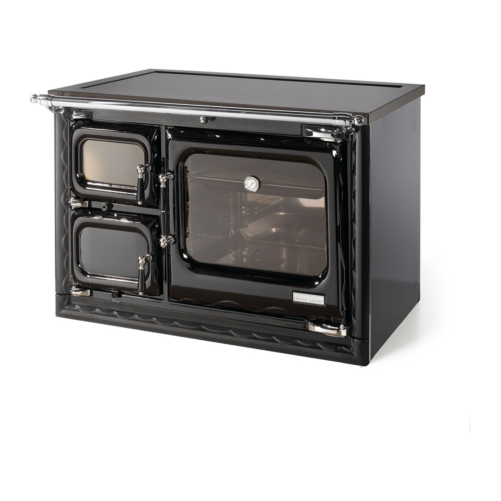 HERGOM DEVA 100 ISLA COCINA DE LEÑA CON HORNO 8 KW Ø150 DIM AL750 AN1020 PR606 MM