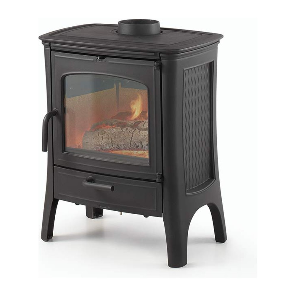 HERGOM E-20 SE ESTUFA DE LEÑA FUNDICIÓN 5,7 KW Ø150 DIM AL752 AN580 PR455 MM
