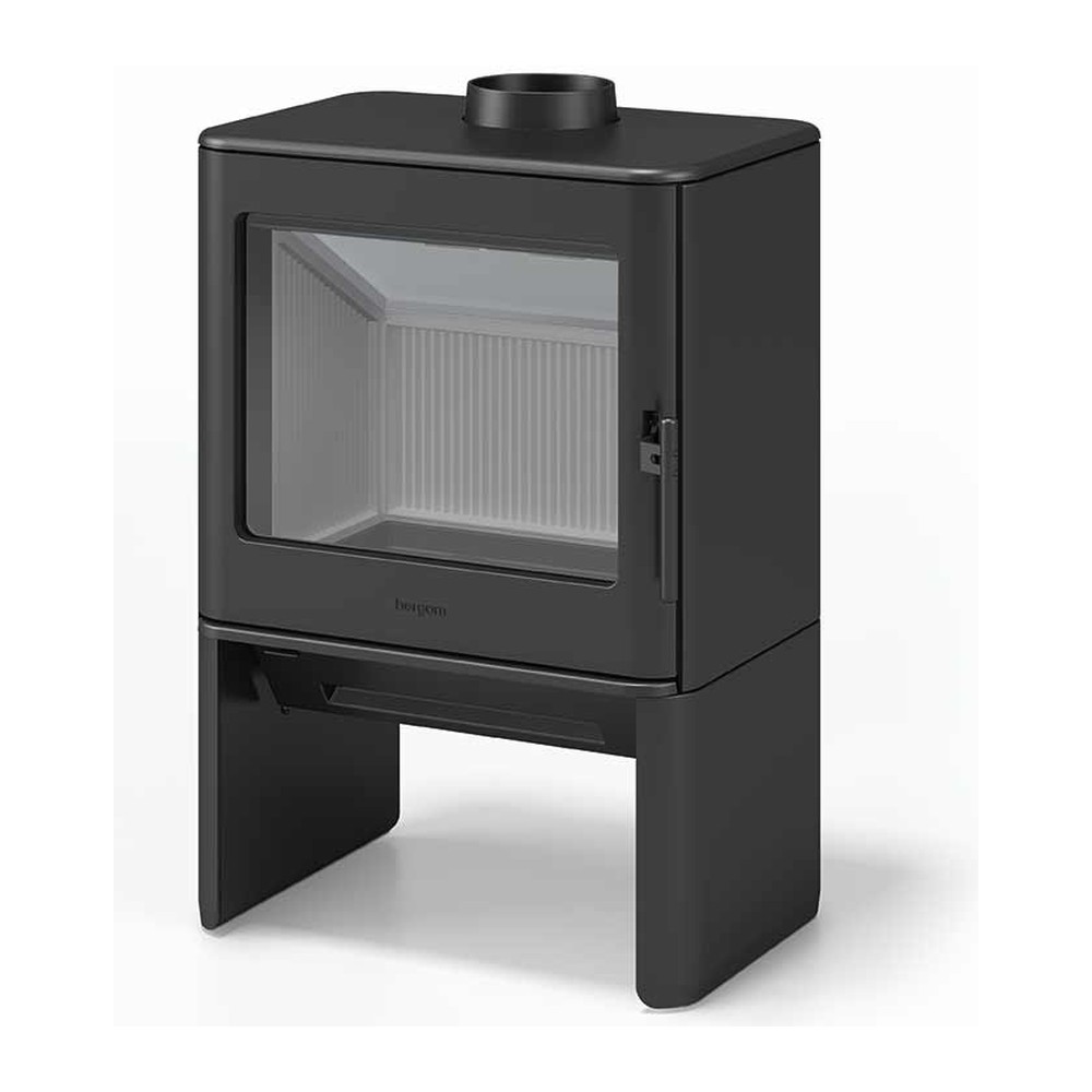 HERGOM E-40 ESTUFA DE LEÑA FUNDICIÓN 9 KW Ø150 DIM AL910 AN600 PR460 MM