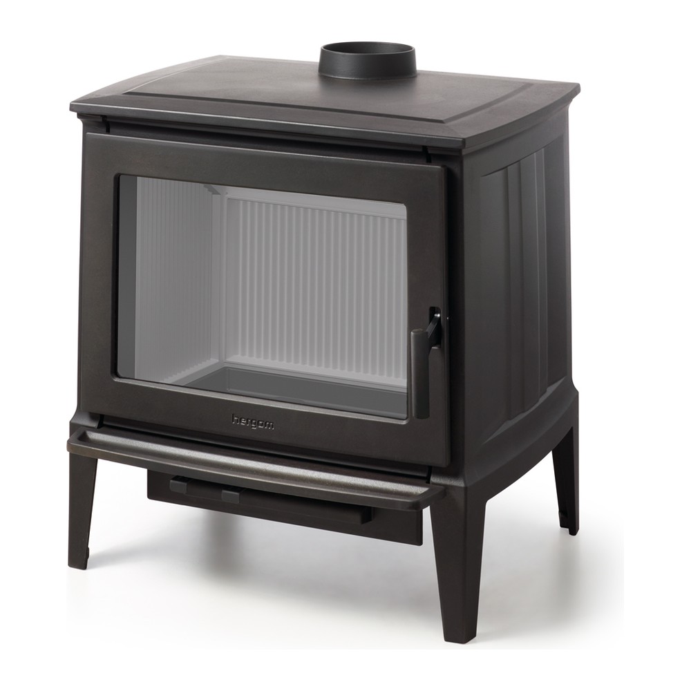 HERGOM E-30 L ESTUFA DE LEÑA FUNDICIÓN 11 KW Ø200 DIM AL812 AN753 PR616 MM