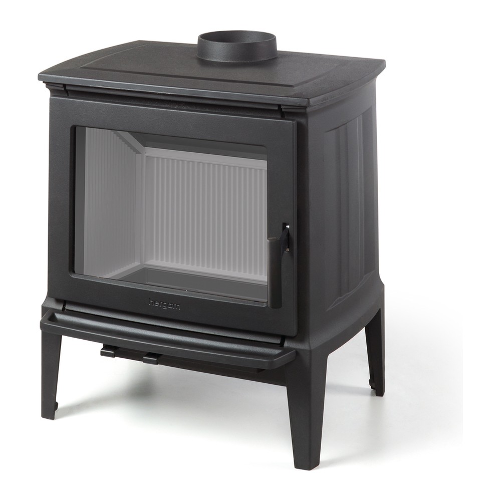 HERGOM E-30 M ESTUFA DE LEÑA FUNDICIÓN 9 KW Ø150 DIM AL812 AN753 PR616 MM