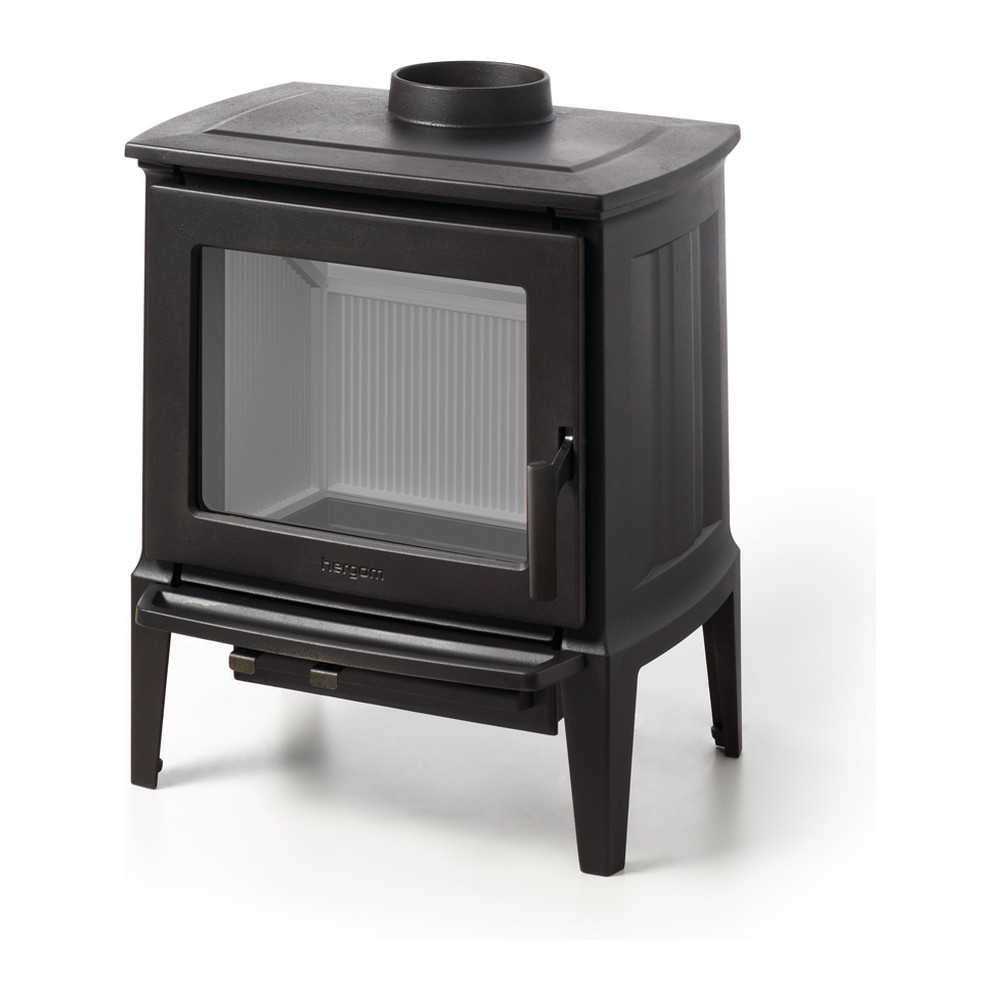 HERGOM E-30 S ESTUFA DE LEÑA FUNDICIÓN 7 KW Ø150 DIM AL812 AN753 PR616 MM