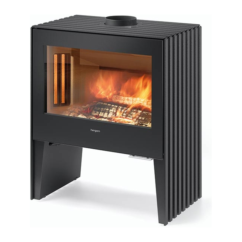 HERGOM GLANCE LWB ESTUFA DE LEÑA FUNDICIÓN 7 KW Ø150 DIM AL550 AN700 PR411 MM