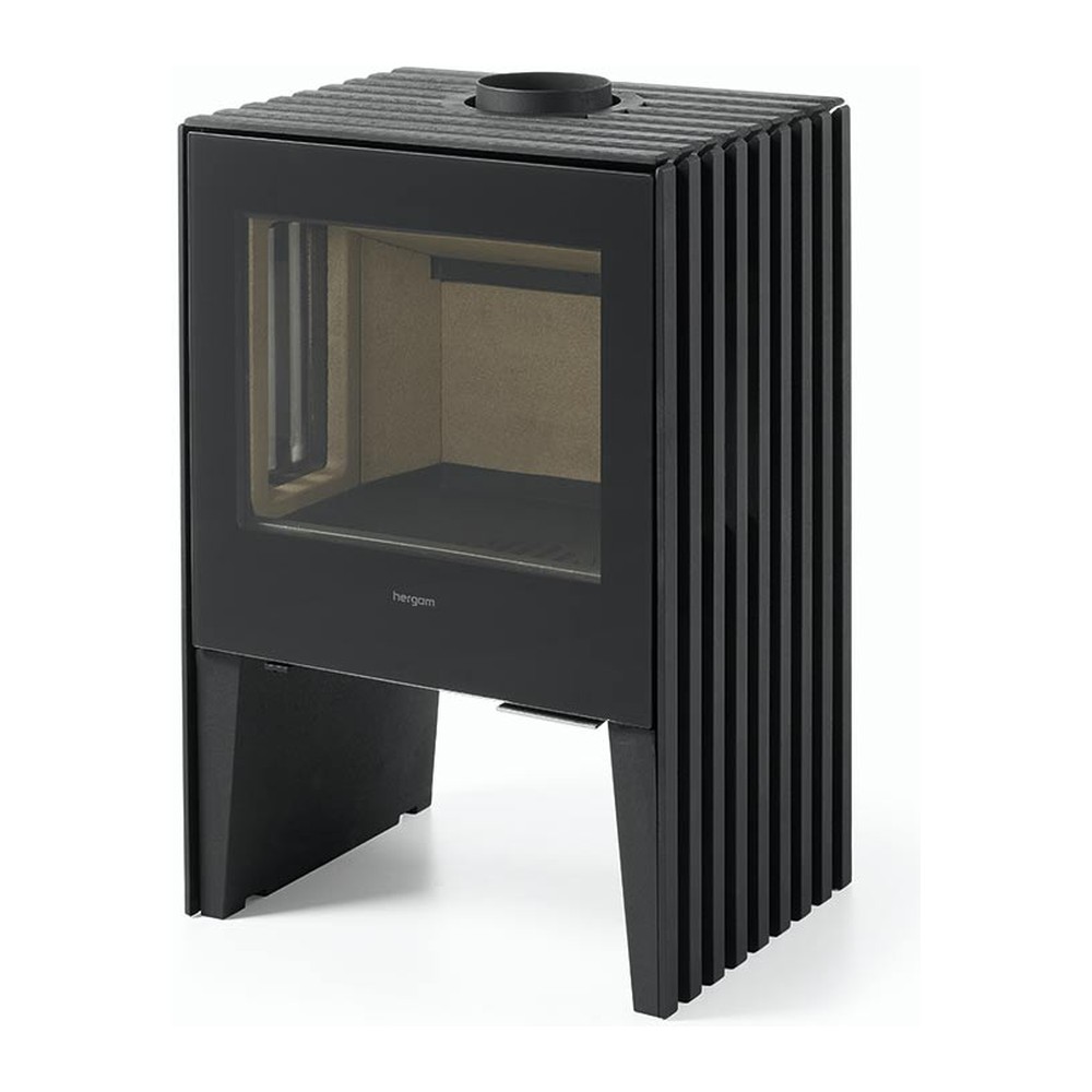 HERGOM GLANCE MWB ESTUFA DE LEÑA FUNDICIÓN 7 KW Ø150 DIM AL550 AN700 PR411 MM