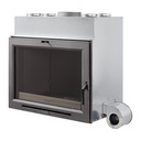 HERGOM H-03/80 S TURBO HOGAR DE LEÑA TURBOCONVECTOR PARA EMPOTRAR FUNDICIÓN 13,3 KW Ø200 DIM AL816 AN800 PR453 MM