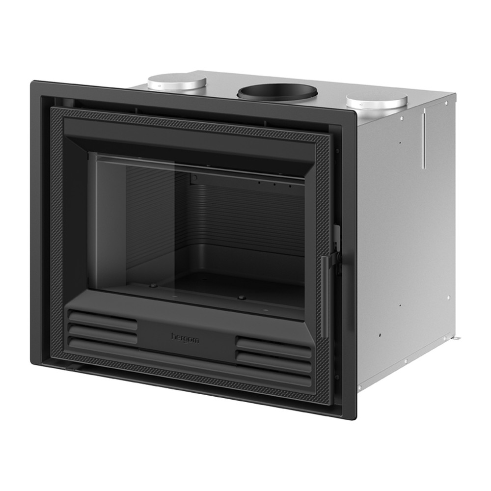 HERGOM C-3/70 HF INSERTABLE DE LEÑA VENTILADO FUNDICIÓN 8 KW Ø150 DIM AL583 AN877 PR508 MM
