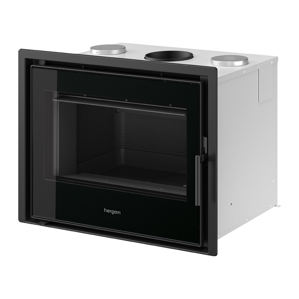 HERGOM C-16/70 HF INSERTABLE DE LEÑA VENTILADO FUNDICIÓN 8 KW Ø150 DIM AL583 AN877 PR508 MM