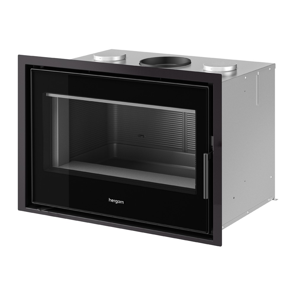 HERGOM C-16/80 HF INSERTABLE DE LEÑA VENTILADO FUNDICIÓN 8 KW Ø175 DIM AL583 AN877 PR508 MM