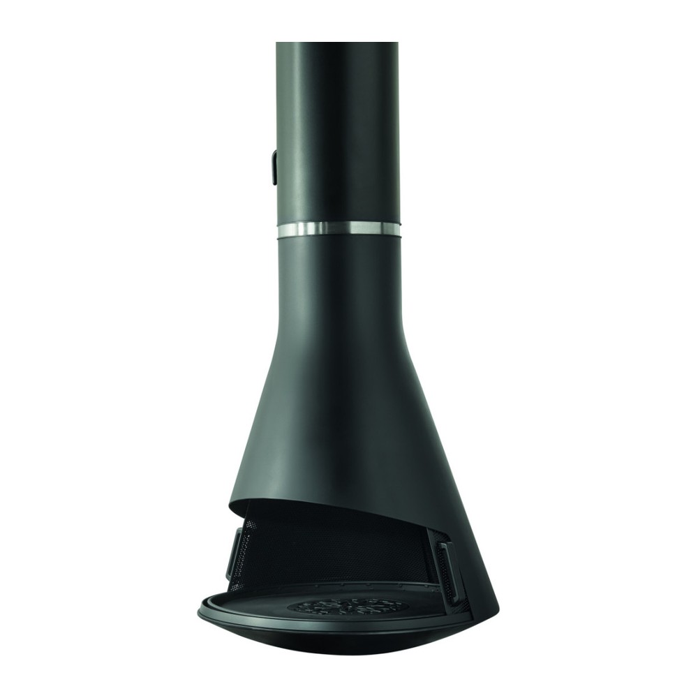 HERGOM SILBA CHIMENEA DECORATIVA DE ACERO FUEGO ABIERTO COLGANTE