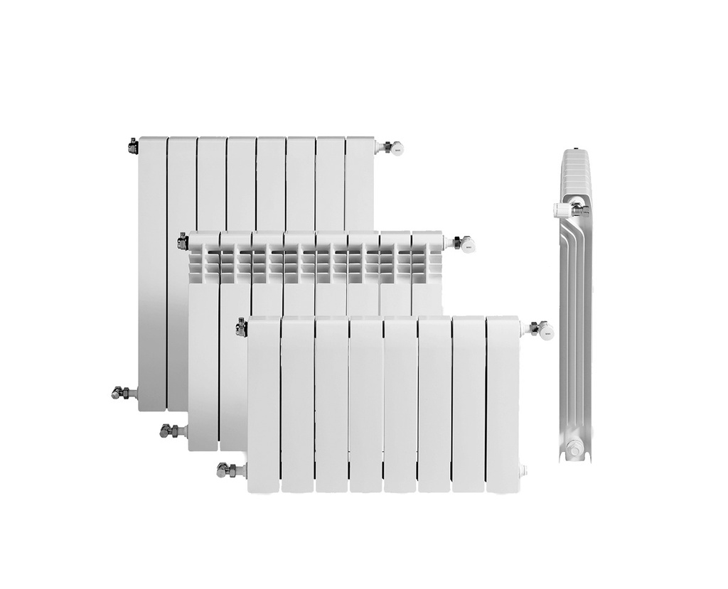[194A25301] BAXI DUBAL 60 RADIADOR DE ALUMINIO BLANCO (ELEMENTOS DE 80 MM, ALTO 571 MM, ENTRECENTROS 500 MM) (240 MM)