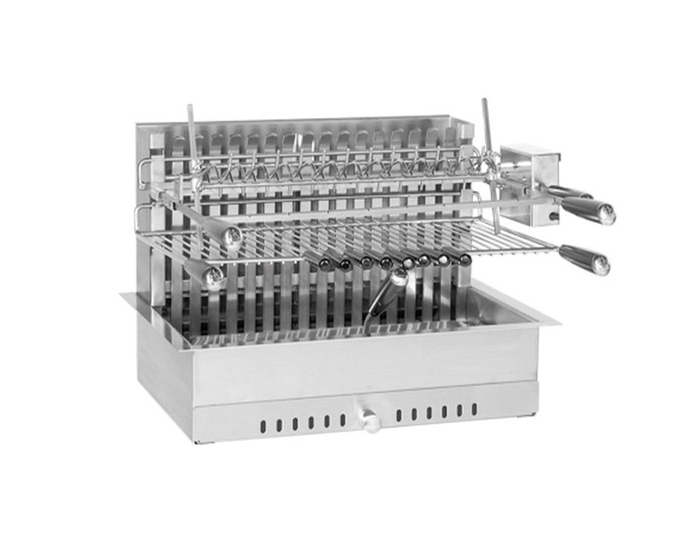 [22918.56_V1] FORGE ADOUR PARRILLA INOX 918.56 CON ASADOR