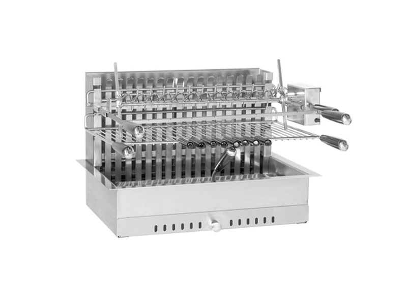 [22918.66_V1] FORGE ADOUR PARRILLA INOX 918.66 CON ASADOR