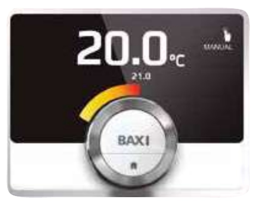 BAXI TXM BAXI CONNECT TERMOSTATO DE AMBIENTE MODULANTE WIFI CABLEADO (R-BUS) PARA BOMBAS DE CALOR Y CALDERAS BAXI