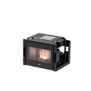CADEL INSERTABLE PELLET "ZEFIRO 9" CANALIZABLE 9KW @80 DIM AL480 AN695 PR560 MM (CRISTAL NEGRO)